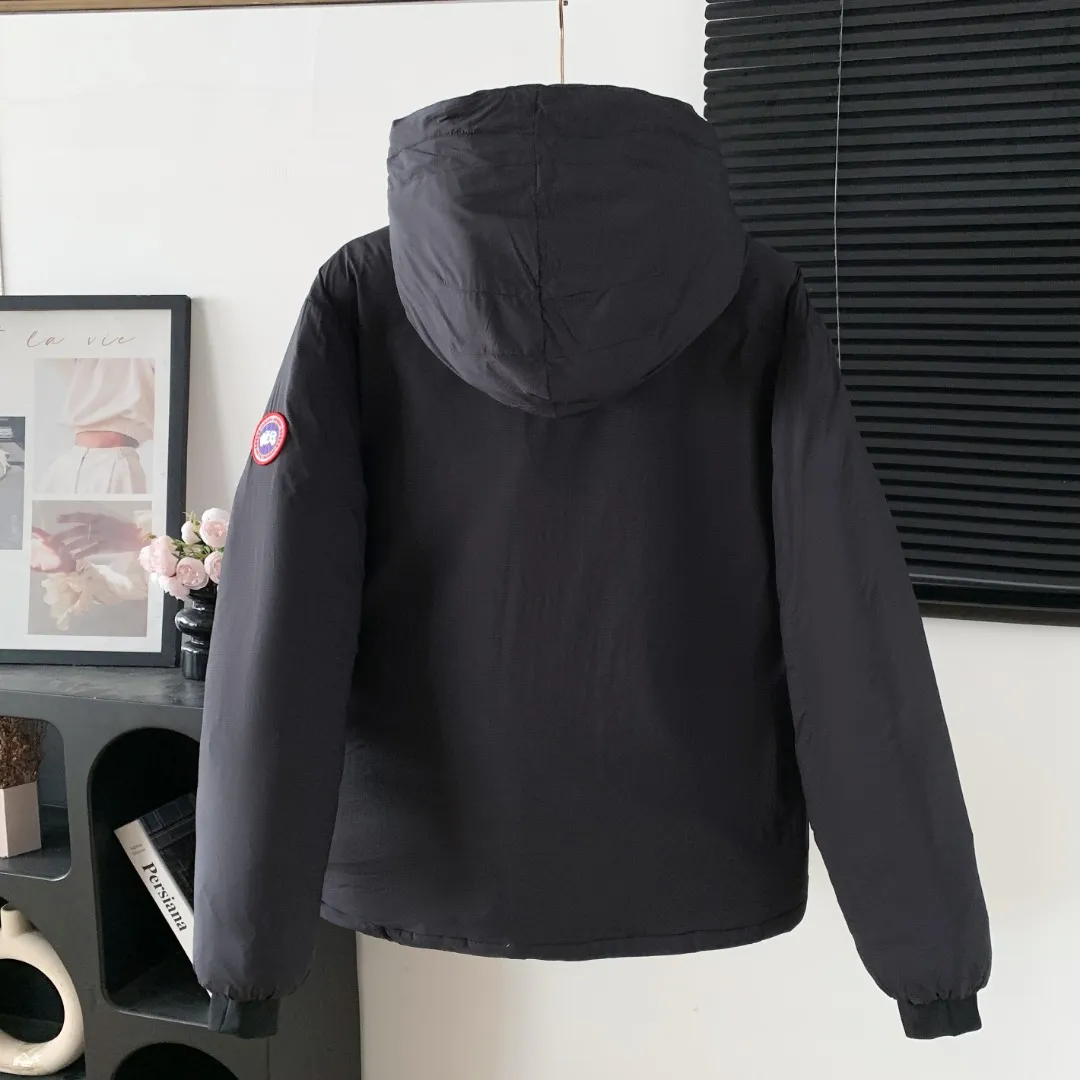 Style No.: Y 171 5078M Lodge Men's Short Hooded Lightweight Style Color: Black Size: S M L XL XXL